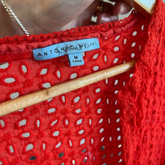 Antonio Melani Red Swimsuit Coverup - Picture 5 of 8